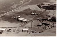 SRN4s and N500 on the pad at Calais Hoverport